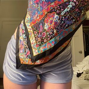 Brandy Melville tiny blue sparkle shorts💙✨